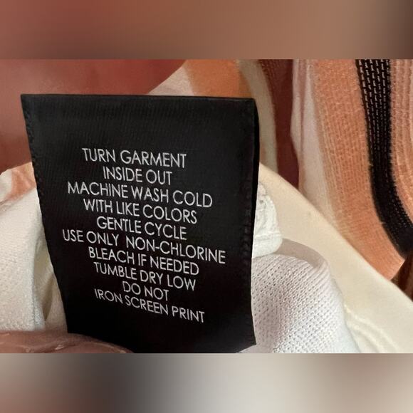 Torrid Women’s Mesh O-Ring Peach Brown Black & White Halter Tank Top Size 2X - Picture 6 of 8